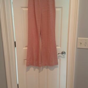 Posse Tia Flared Linen Trousers